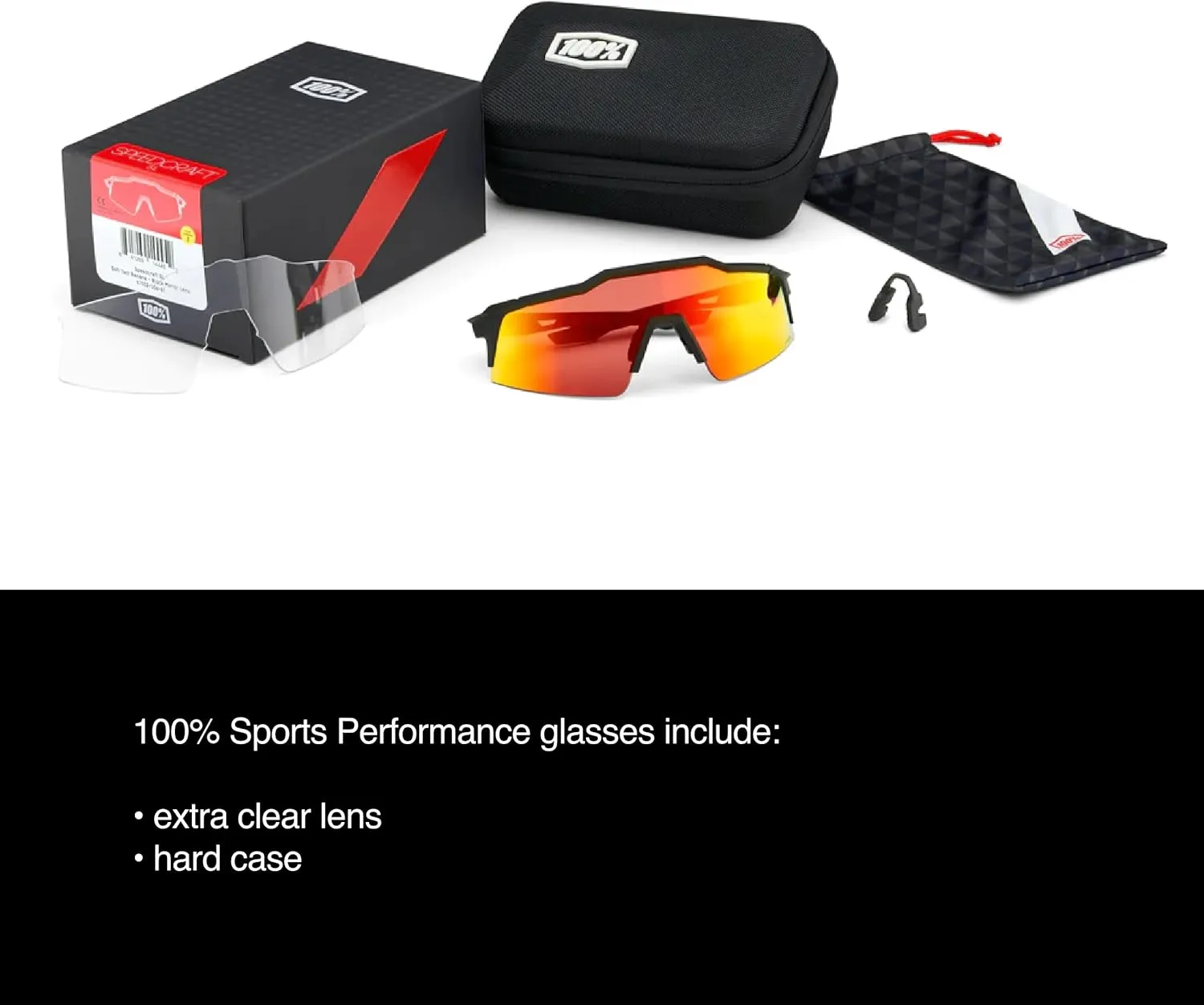 100% HYPERCRAFT Sport Performance Frameless Sunglasses (Gloss Light Grey - Purple Multilayer Mirror Lens)