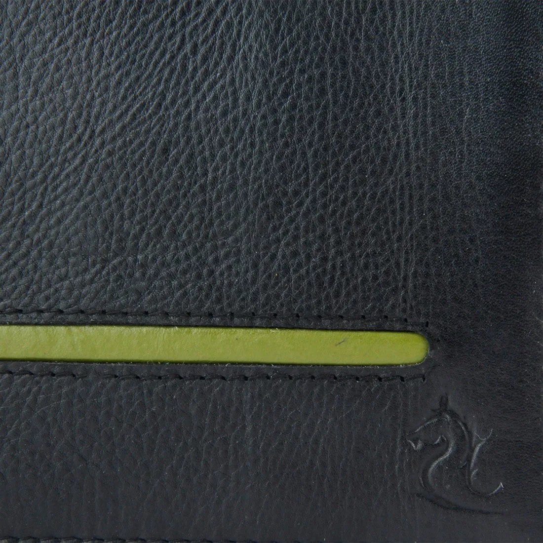 14053 Black & Green Bifold Wallet