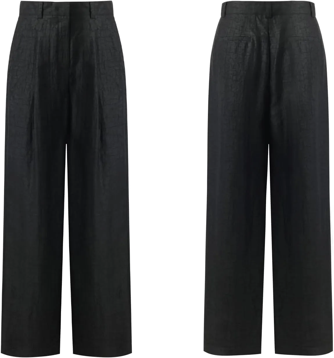 18 MM Xiang Yun Silk Palazzo Pants for Women Straight Loose Wide Leg Pants for Women Beach Vacation Summer with Pocket