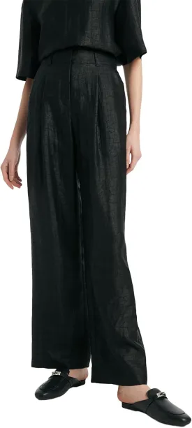 18 MM Xiang Yun Silk Palazzo Pants for Women Straight Loose Wide Leg Pants for Women Beach Vacation Summer with Pocket