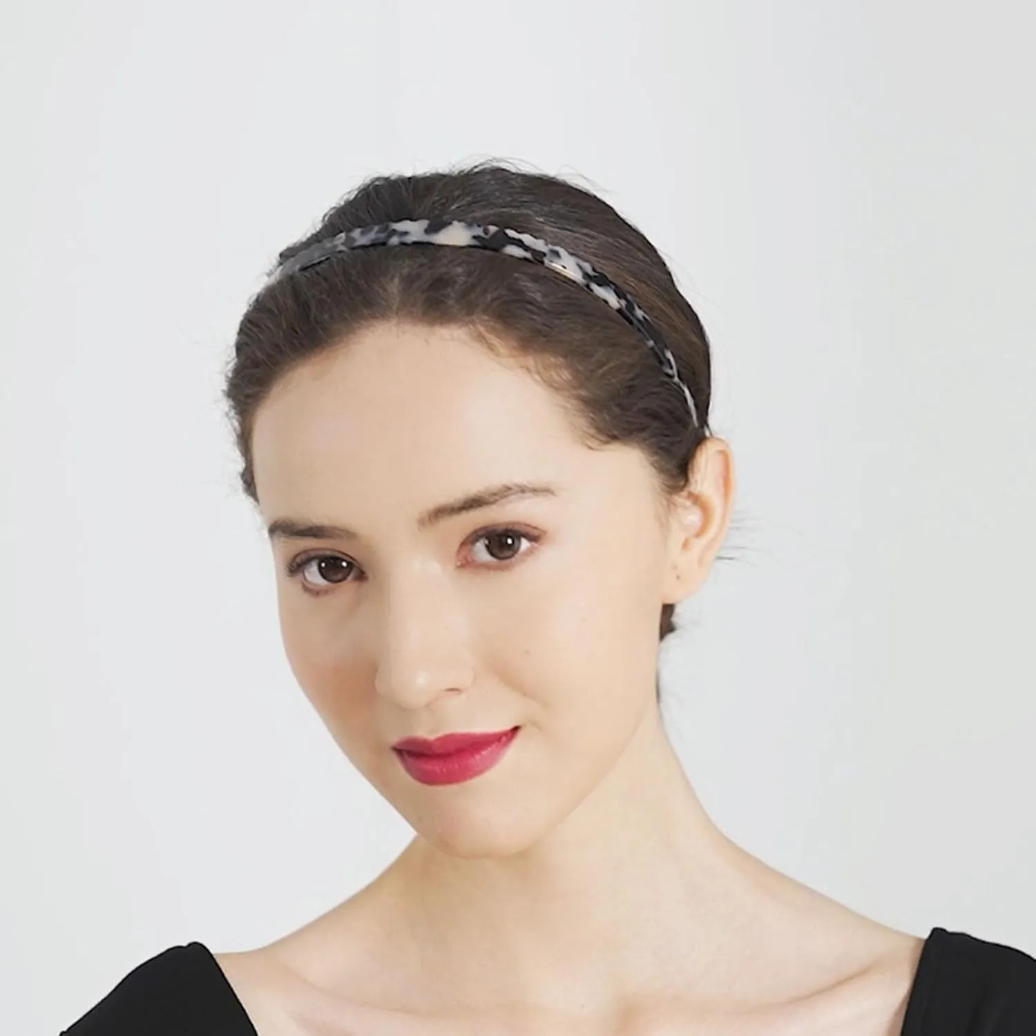 2 Pack Eyewear Headbands No Pressure,No Headache,Comfortable Headbands Hairbands for Womens Sisters Girls Gifts-Black,Amber