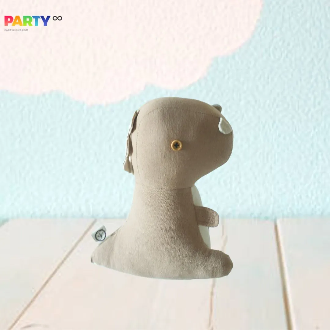 Adorable Khaki Dinosaur Animal Shaped Styling Bookend and Door Shield Nursery Decoration