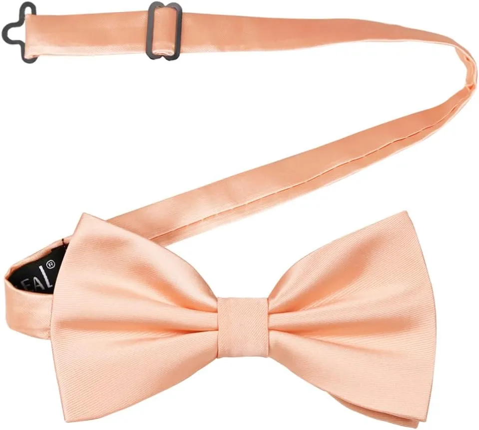 Alizeal Pre-tied Adjustable Bow Tie for Men Formal Solid Tuxedo Bow Tie