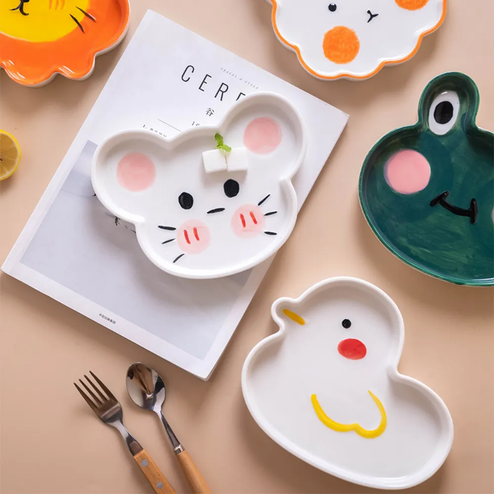 Animal-Shaped Ceramic Plate