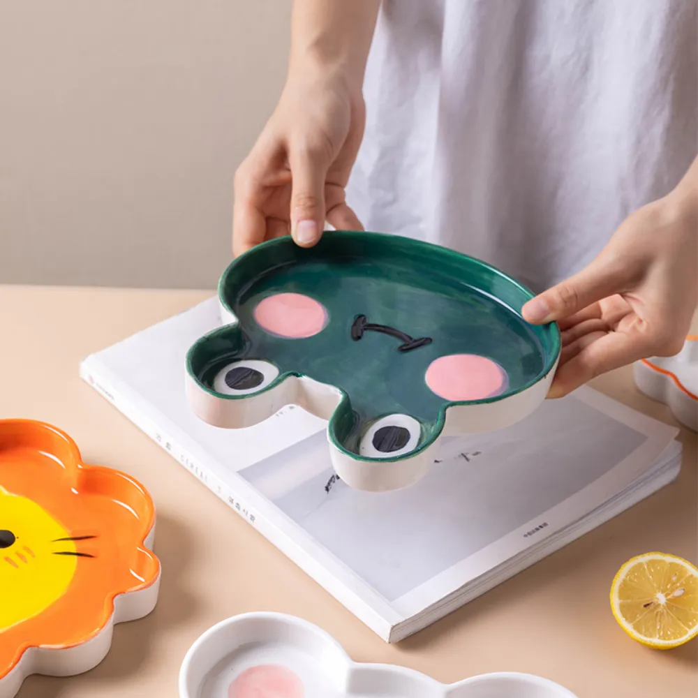 Animal-Shaped Ceramic Plate