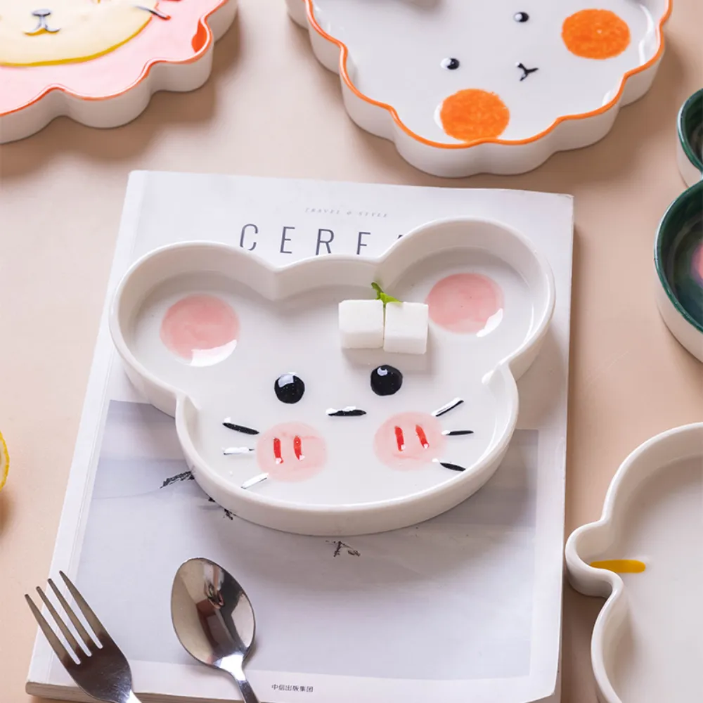 Animal-Shaped Ceramic Plate