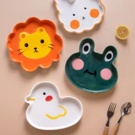 Animal-Shaped Ceramic Plate