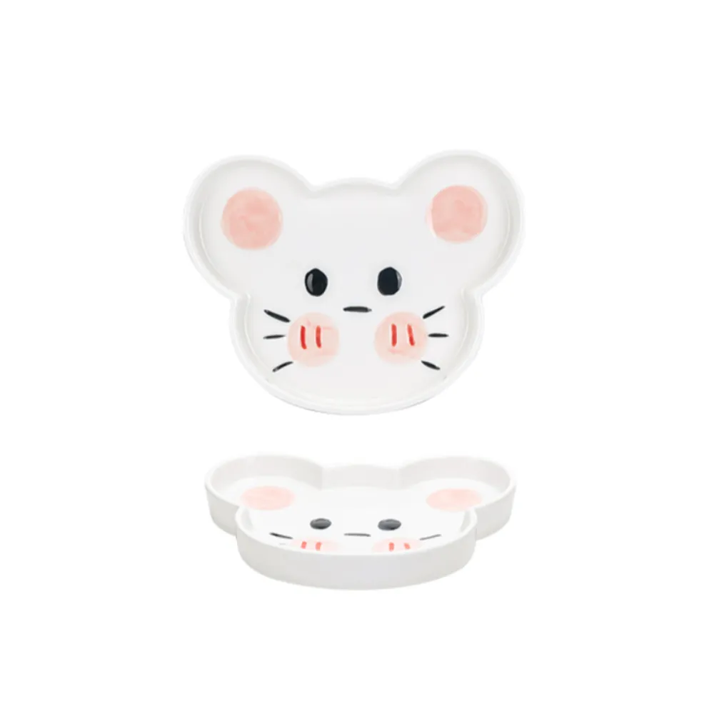 Animal-Shaped Ceramic Plate