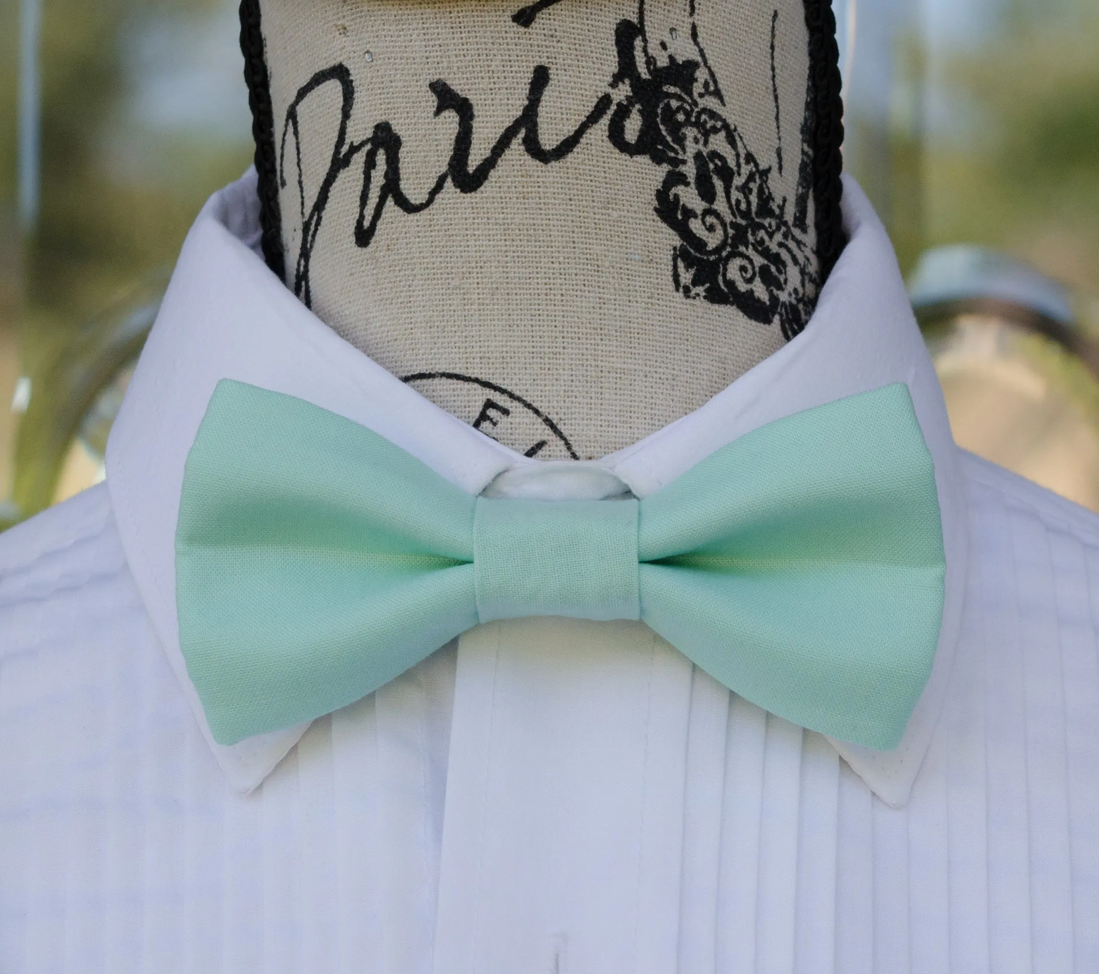 Aqua Bow Tie and/or Suspenders (34)