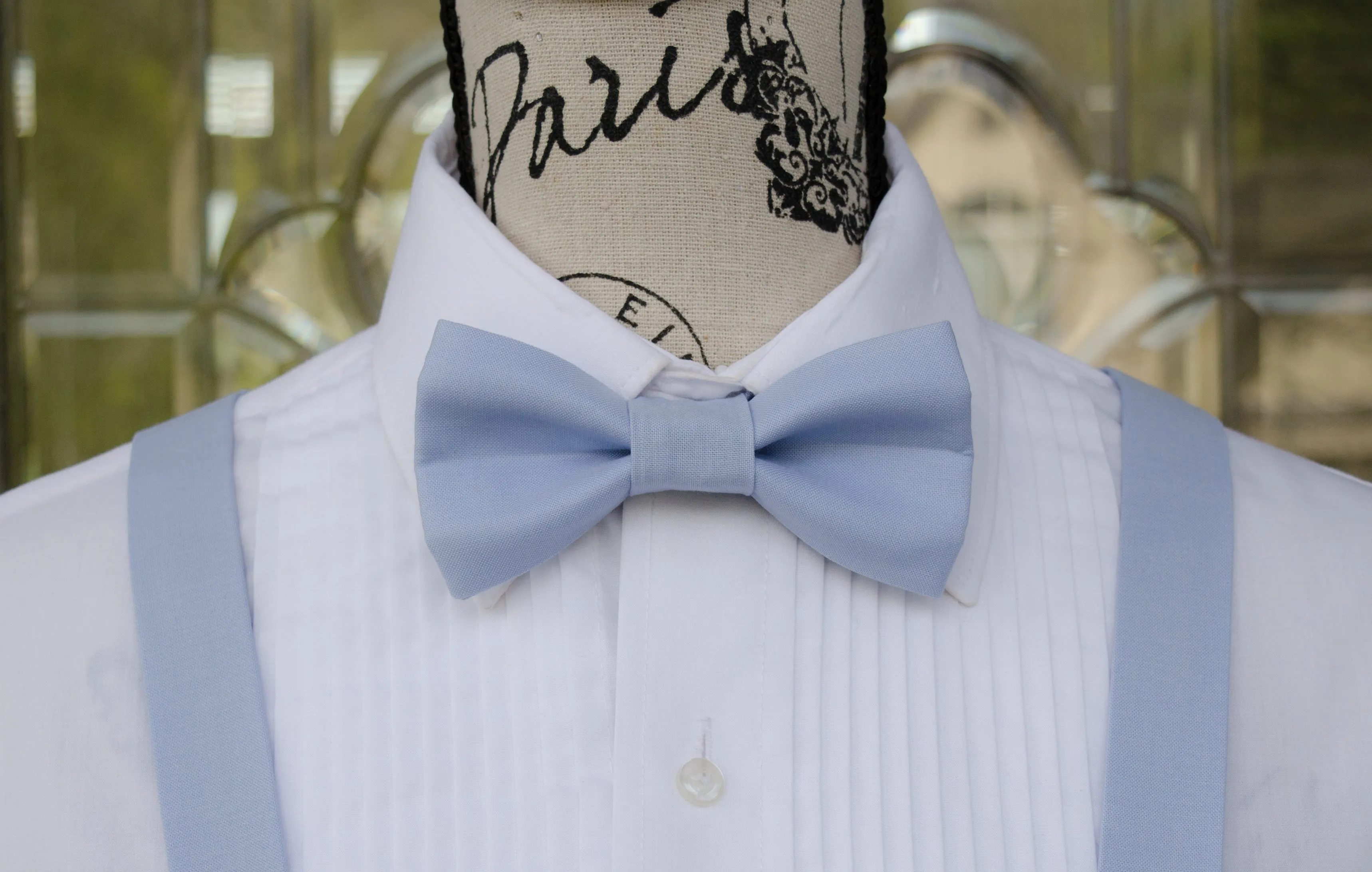 Baby Blue Bow Tie and/or Suspenders (32)
