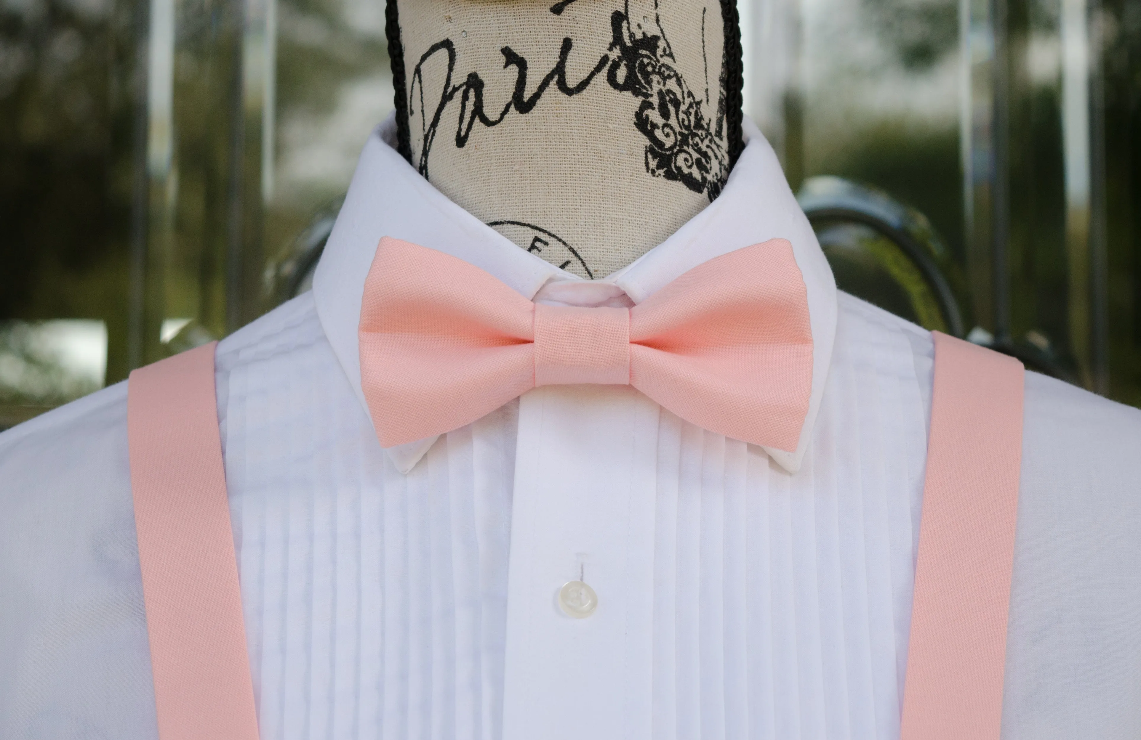 Ballet Pink Bow Tie and/or Suspenders (335)