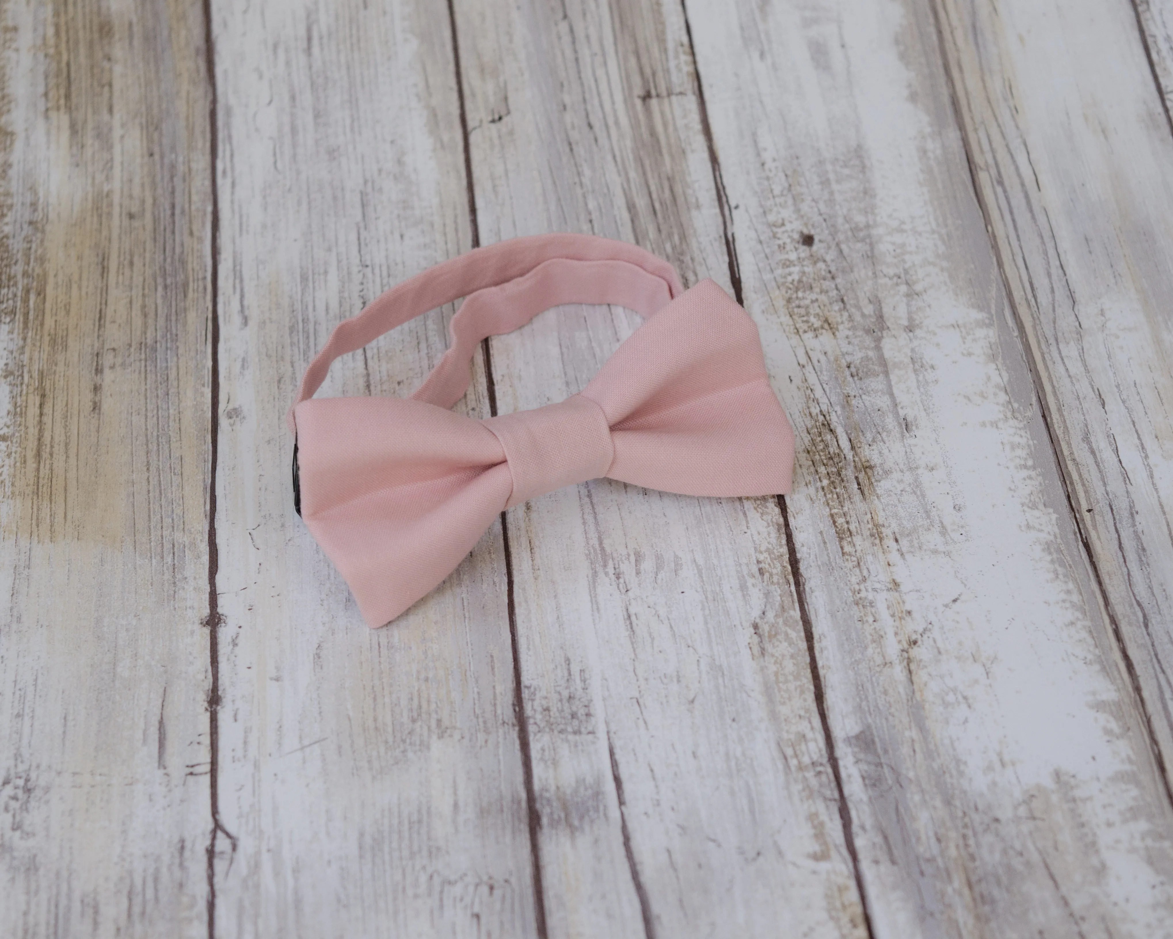 Blush Pink Bow Tie and/or Suspenders (195)