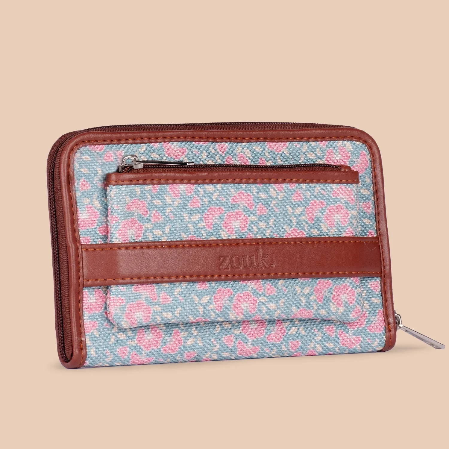 Chettinad Florals Classic Zipper Wallet