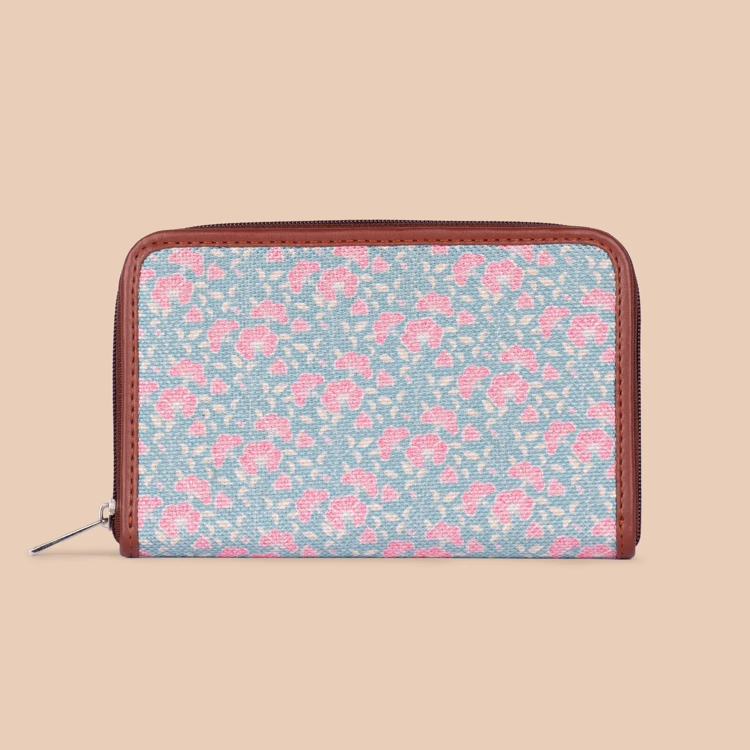 Chettinad Florals Classic Zipper Wallet