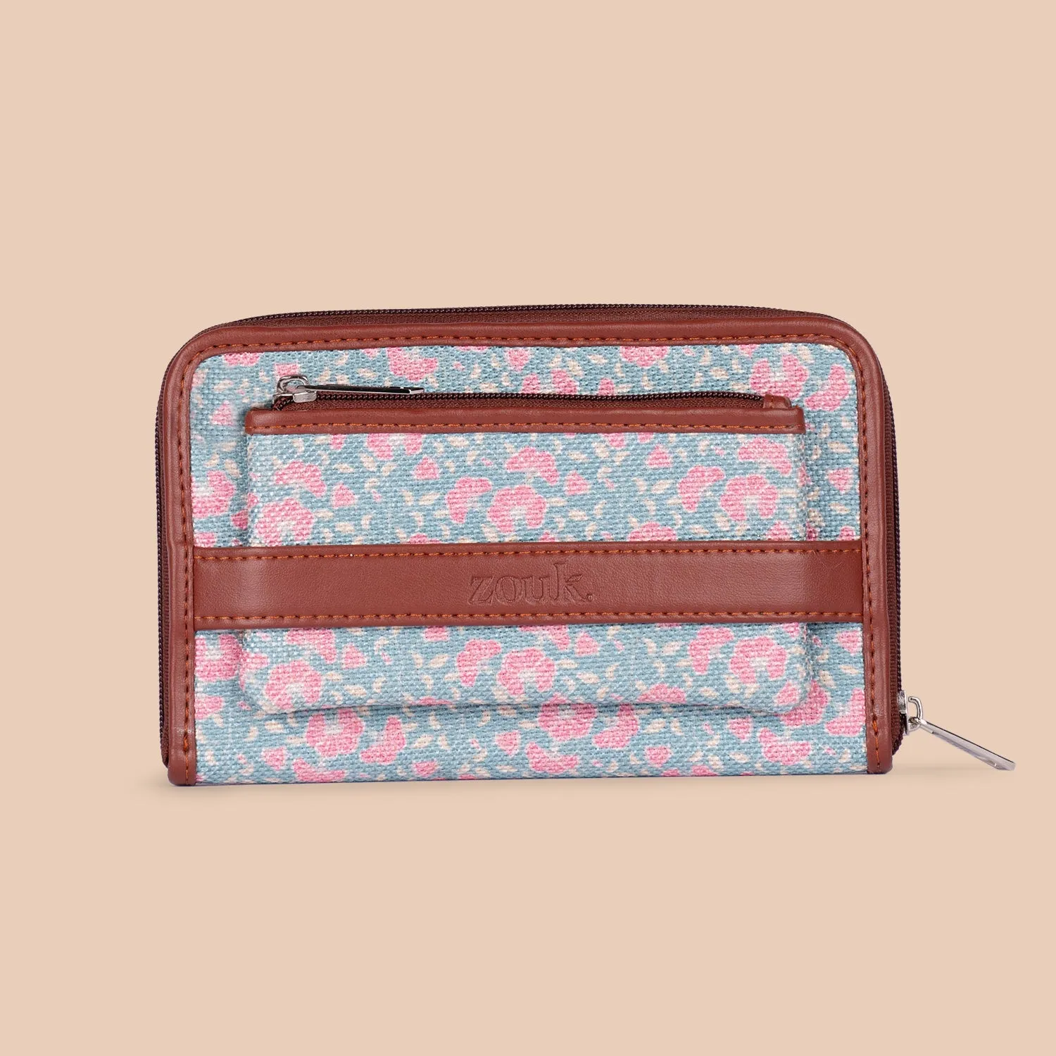 Chettinad Florals Classic Zipper Wallet