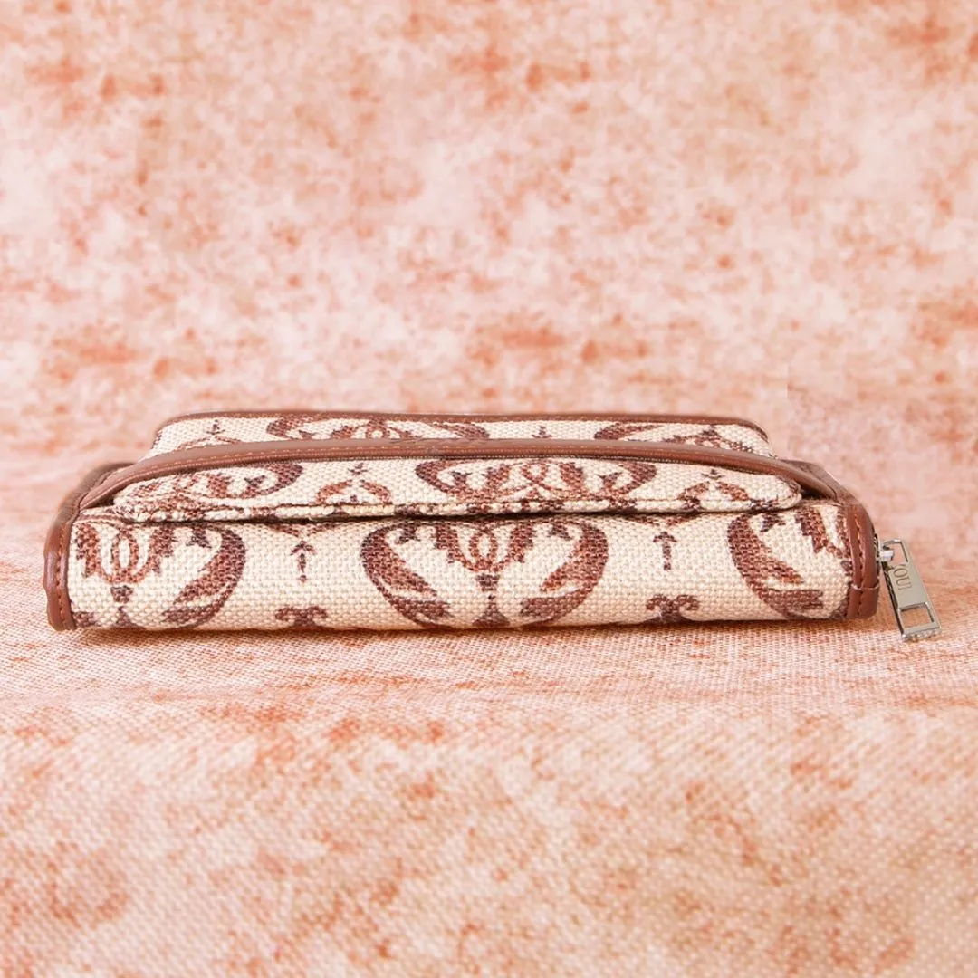Chhavi Niwas Jhoomar Motif Classic Zipper Metal Wallet