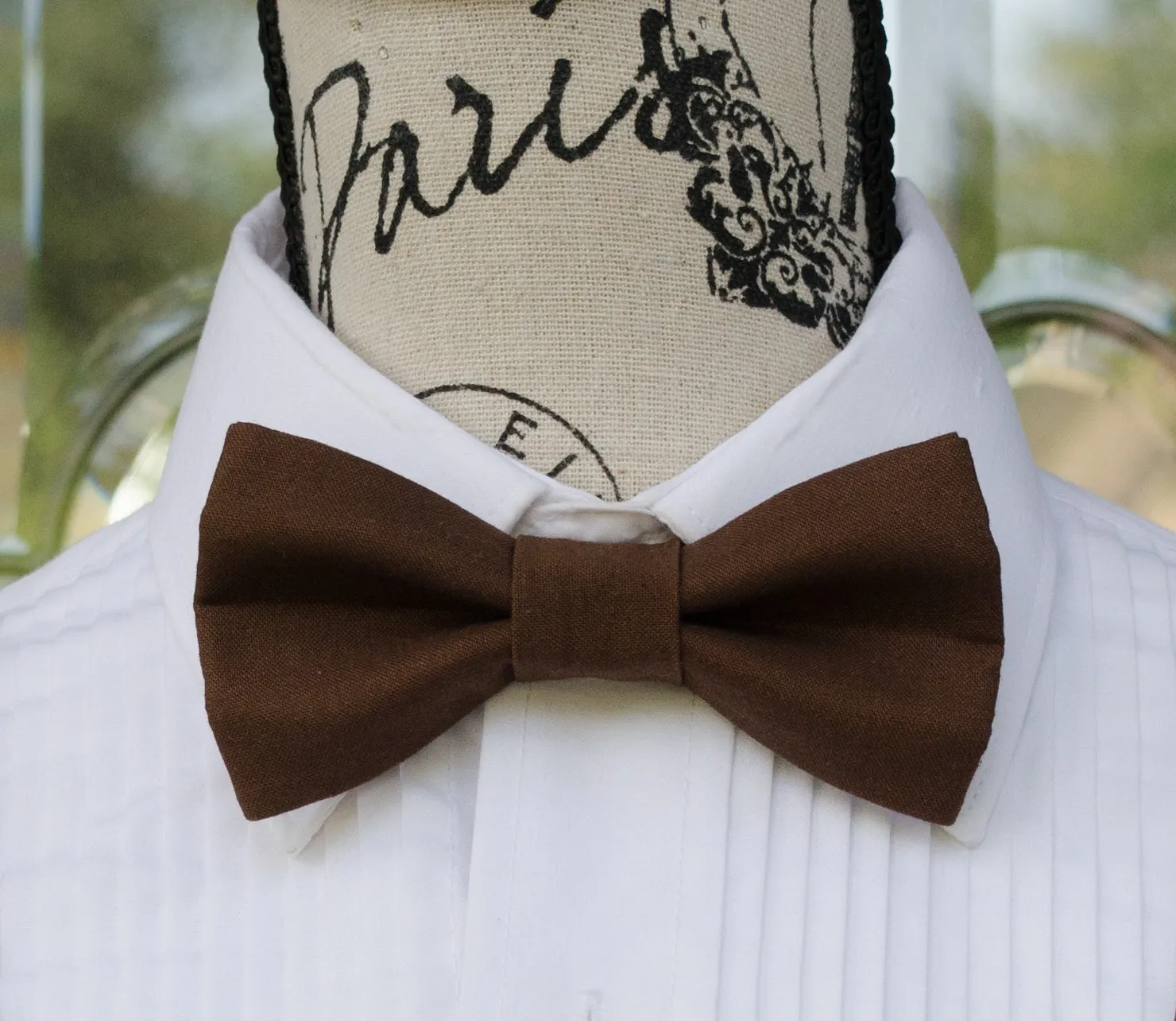 Chocolate Brown Bow Tie and/or Suspenders (71)
