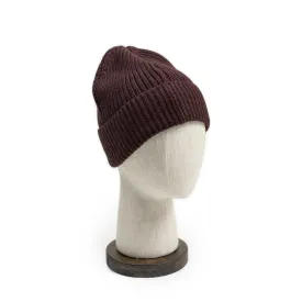 Cotton watch cap in burgundy pima cotton