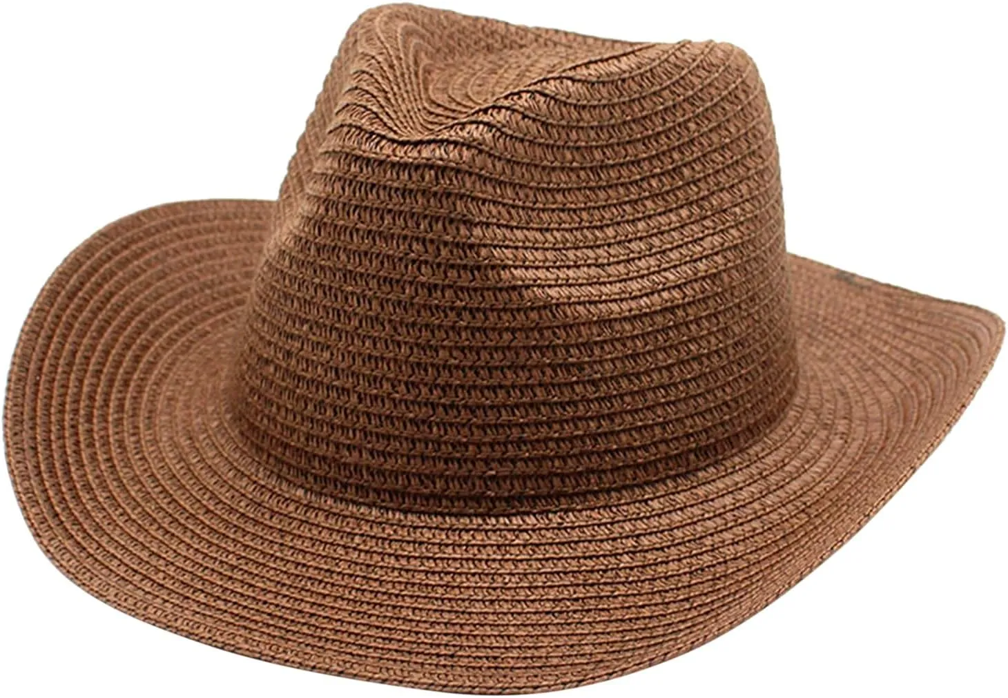 Cowboy Straw Hat for Women and Men Wide Brim Western Beach Panama Sun Hat Shapeable Trendy Fedora Cowgirl Hats
