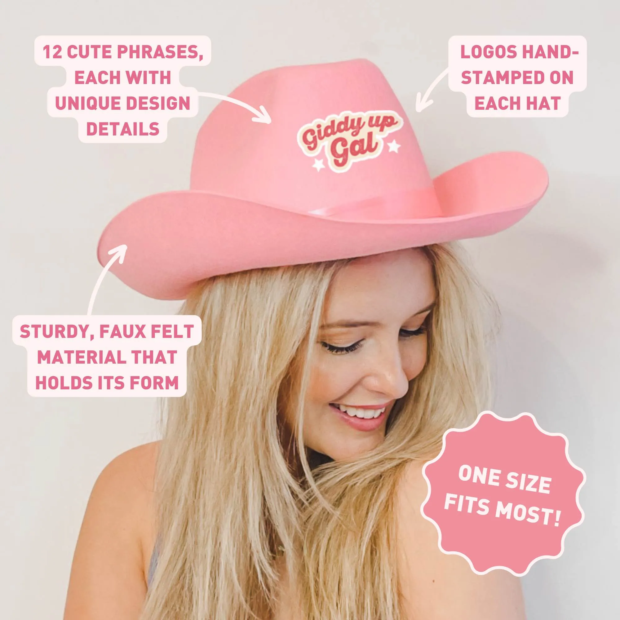 Custom Sayings Cowgirl Hats