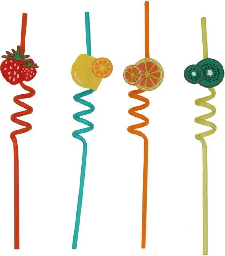 Cute Spiral Drinking Straw - Pack Of 4