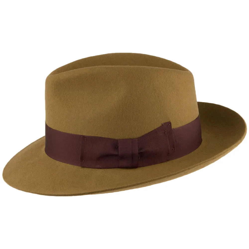 Denton Hats Mayfair Wool Felt Fedora - Mustard