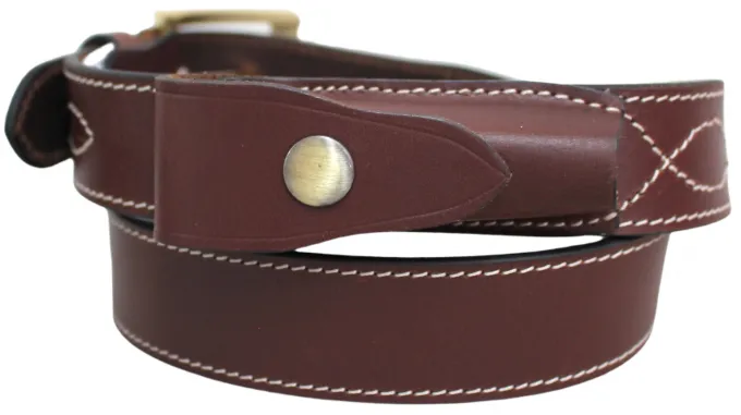 Hide & Chic Stockman’s Leather Knife Belt with Knife pouch. Black or Brown. Style: 41014