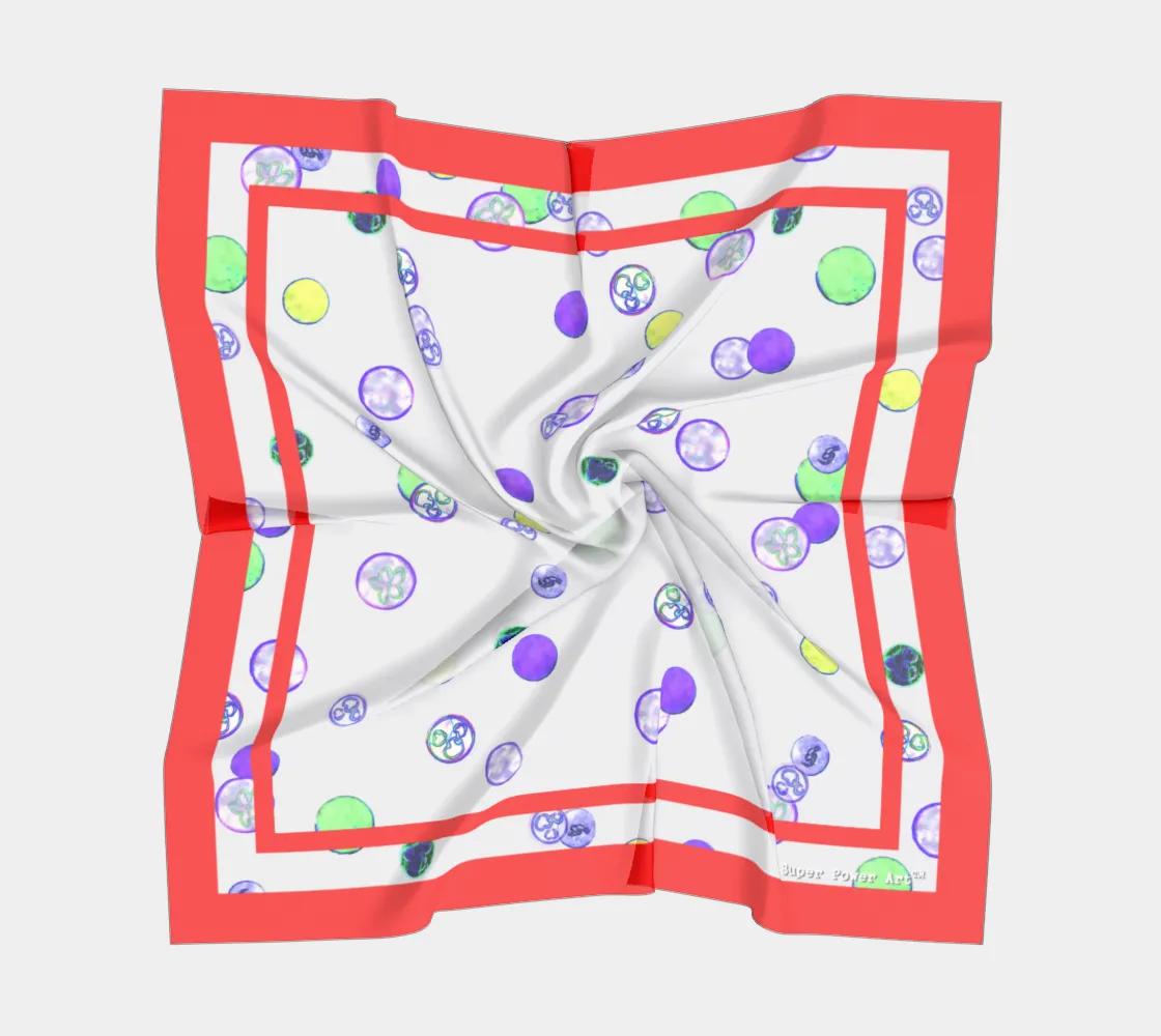 Insook Hwang's Art_Scarves_Redline2_energyballs_#1gray