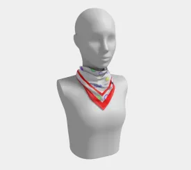 Insook Hwang's Art_Scarves_Redline2_energyballs_#1gray