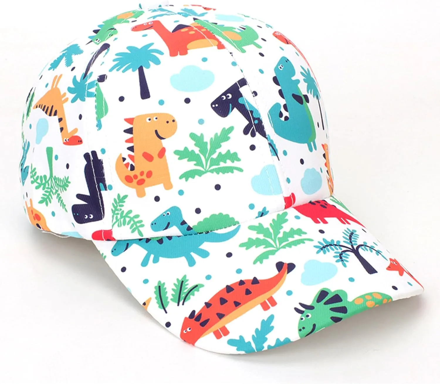 Julerwoo Kids Dinosaur & Shark Baseball Cap Fun Graphic Prints Adjustable Cap Sun Hats