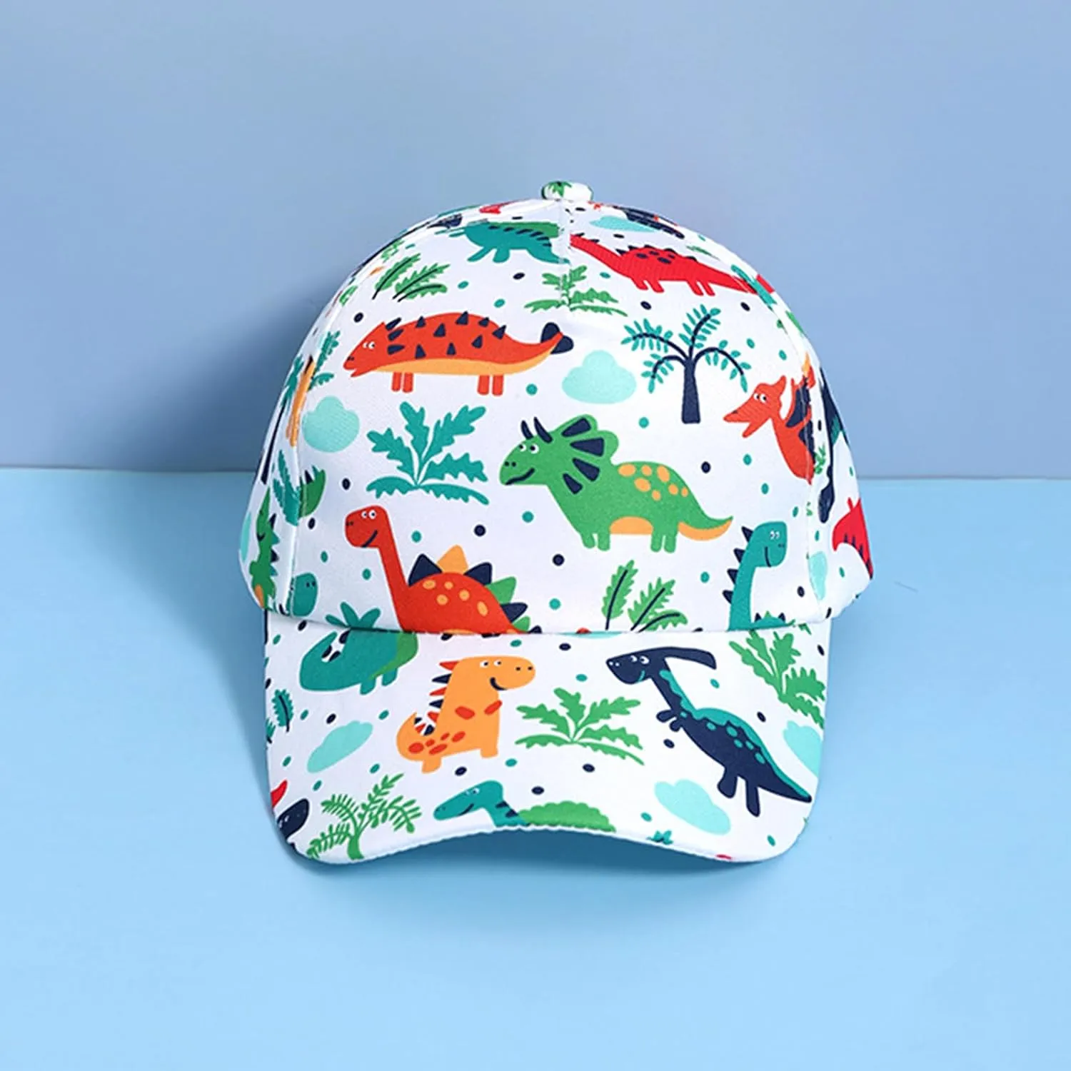 Julerwoo Kids Dinosaur & Shark Baseball Cap Fun Graphic Prints Adjustable Cap Sun Hats