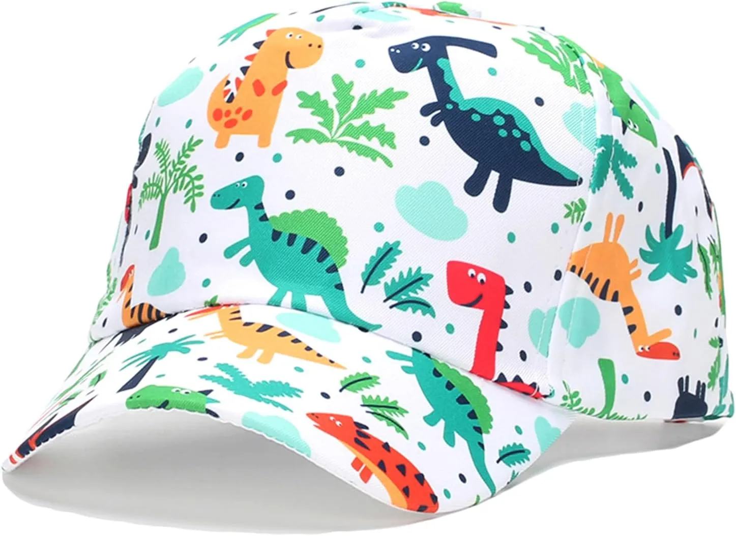 Julerwoo Kids Dinosaur & Shark Baseball Cap Fun Graphic Prints Adjustable Cap Sun Hats