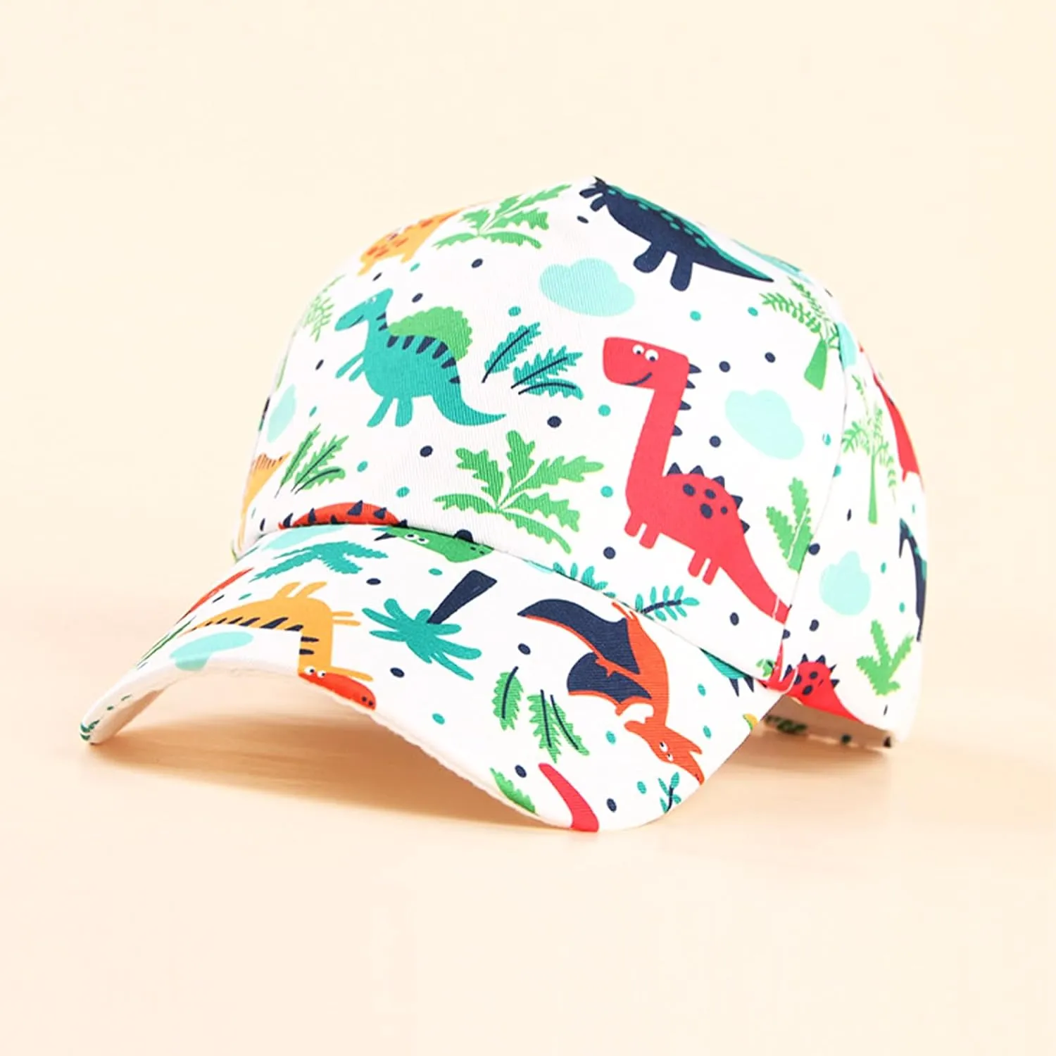 Julerwoo Kids Dinosaur & Shark Baseball Cap Fun Graphic Prints Adjustable Cap Sun Hats