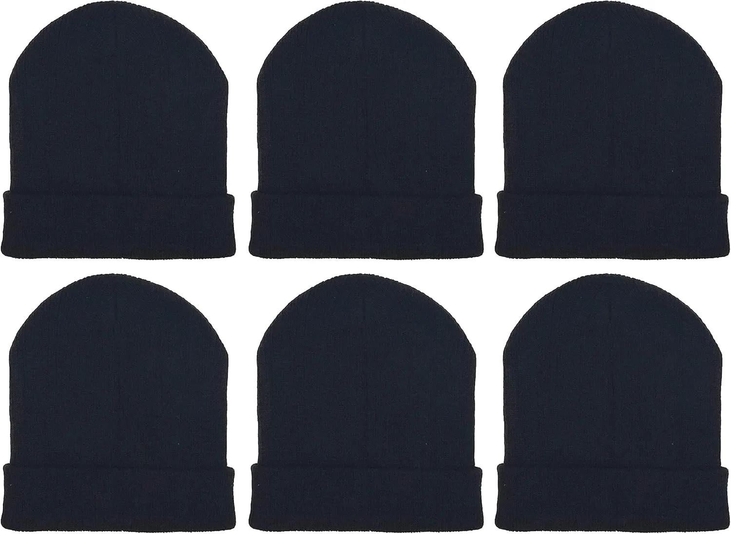 Kids Winter Beanies, 12 Pack Warm Cold Weather Hats Boys Girls Children