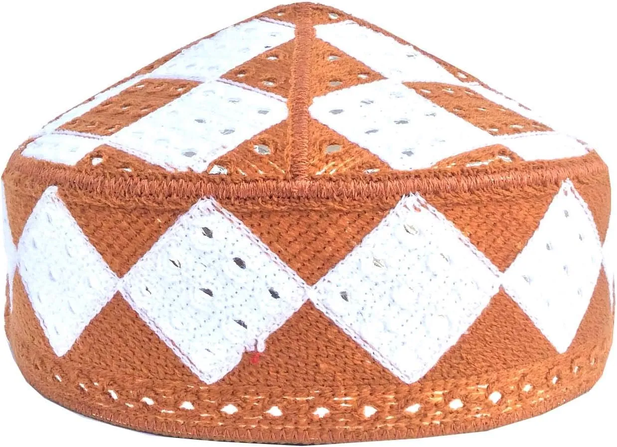 Kufi Men's Unisex Skull Cap Colorful Women's Designer Solid Hat Hand Embroidered Kufi Caps Knitted Beanie Summer Headwear