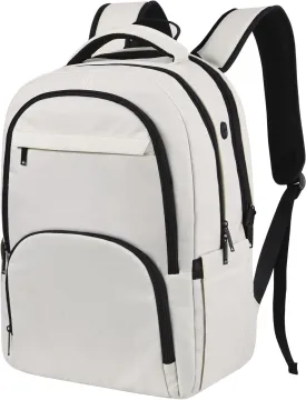 Laptop Backpack 15.6 inch, Backpacks for Men, Travel backpack Carry on Flight Approved, College School Bookbag, Anti-theft Personal Item Backpack, Water Resistant Bags for Work,Daily,Business (Beige)
