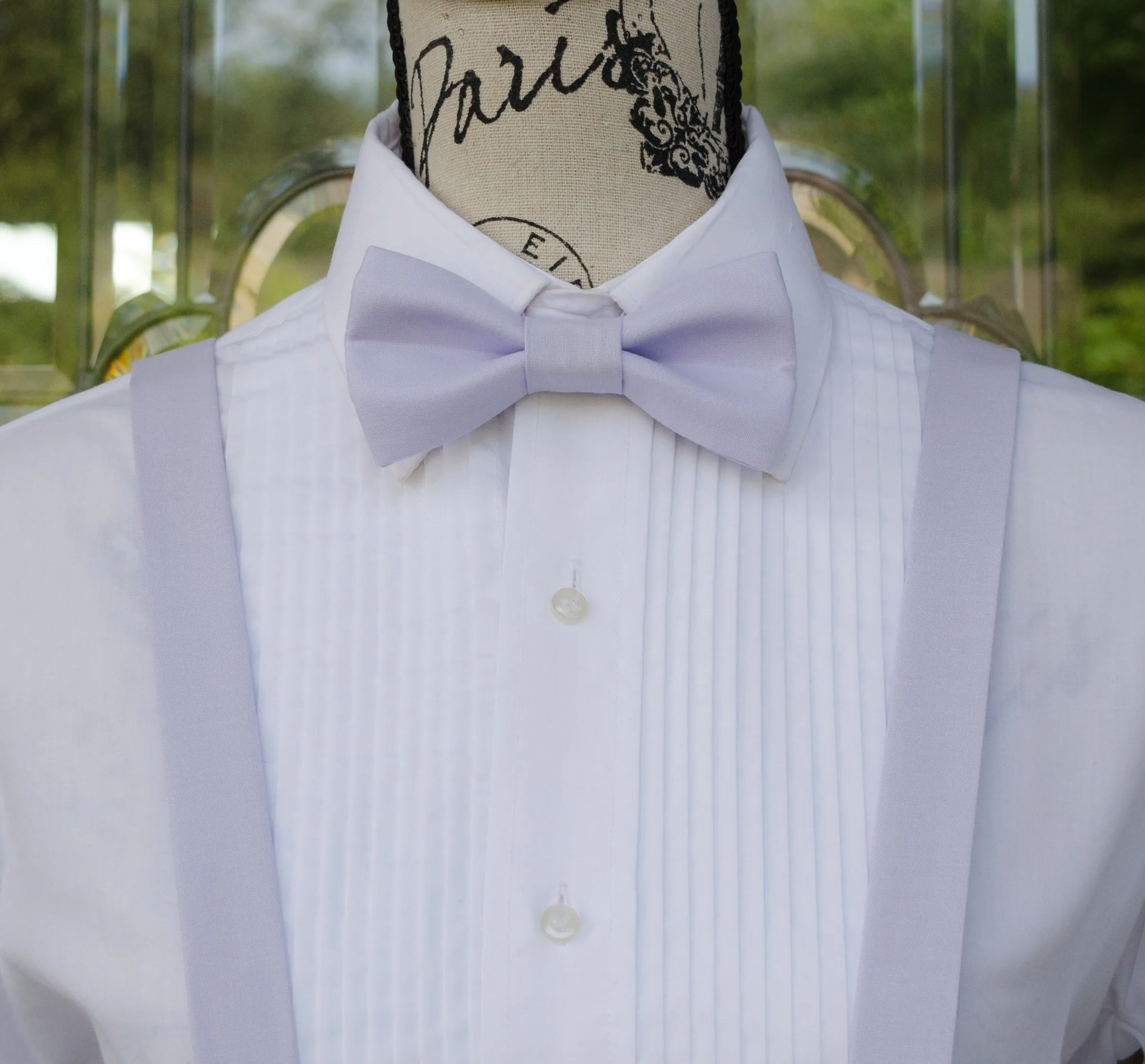 Light Lavender Bow Tie and/or Suspenders (33)