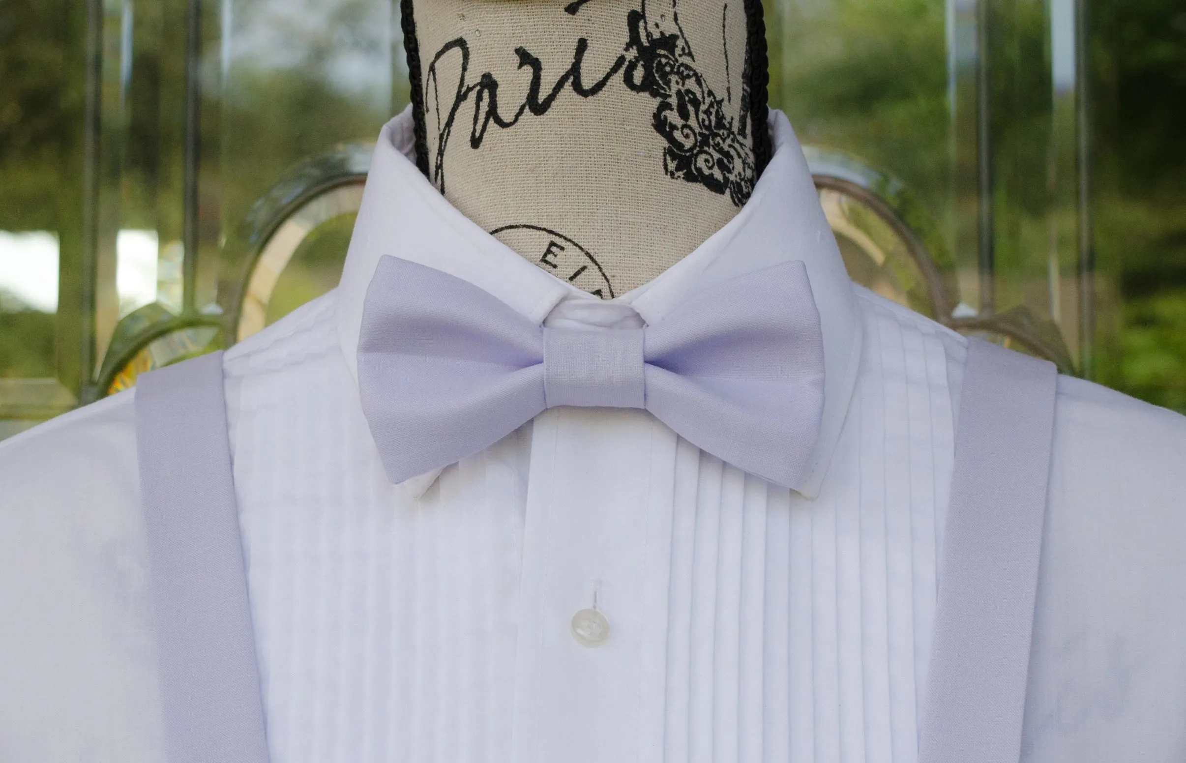 Light Lavender Bow Tie and/or Suspenders (33)