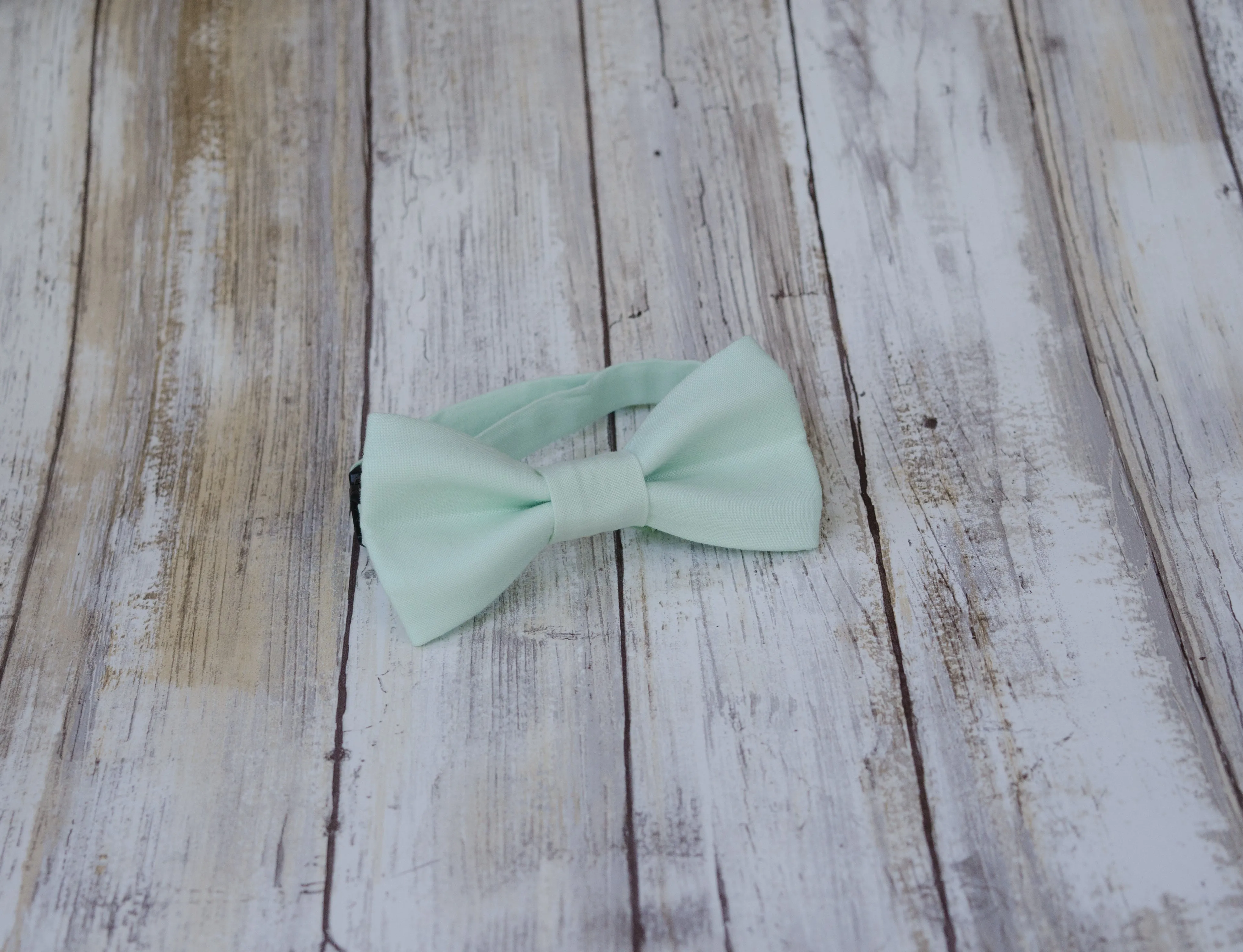 Light Mint Green Bow Tie and/or Suspenders (132)