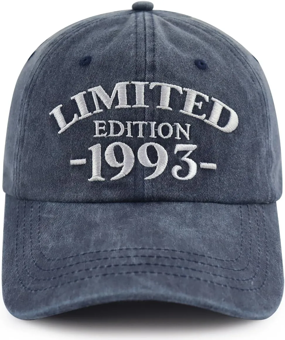 Limited Edition 1990 1991 1992 1993 1994 1995 1996 1997 1998 1999 Hat for Men Women, Adjustable Cotton Baseball Cap