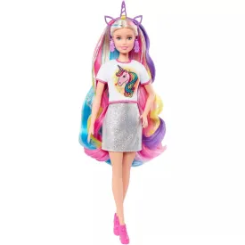 Mattel GHN04 Barbie Fantasy Hair Doll Blonde - Multi (12 Pieces)