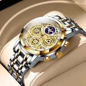 Mens Luxury Moon Phase Wristwatches