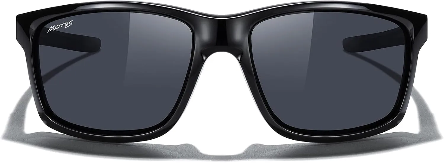 MERRY'S Sports Polarized Sunglasses For Men Women Cycling Running Driving Golf Fishing UV400 Protection S9266