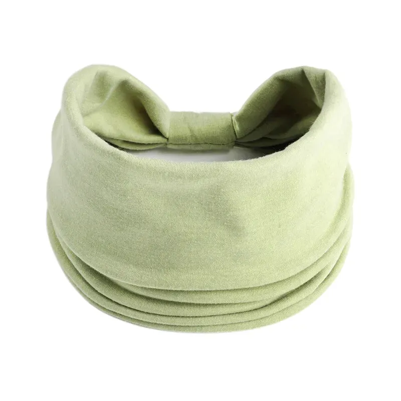 New Boho Solid Color Wide Headbands