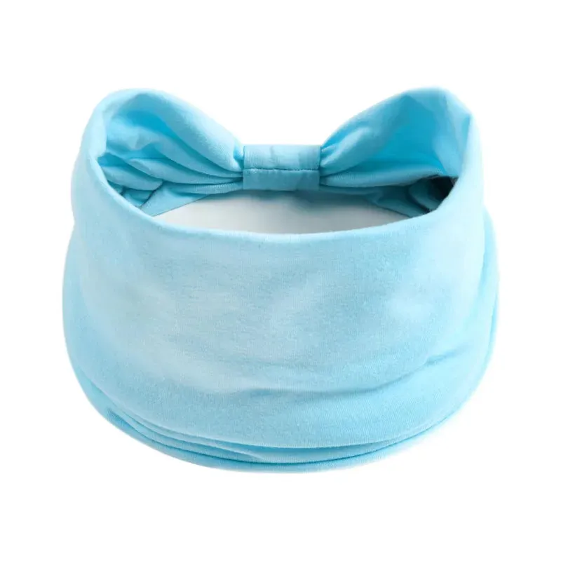 New Boho Solid Color Wide Headbands