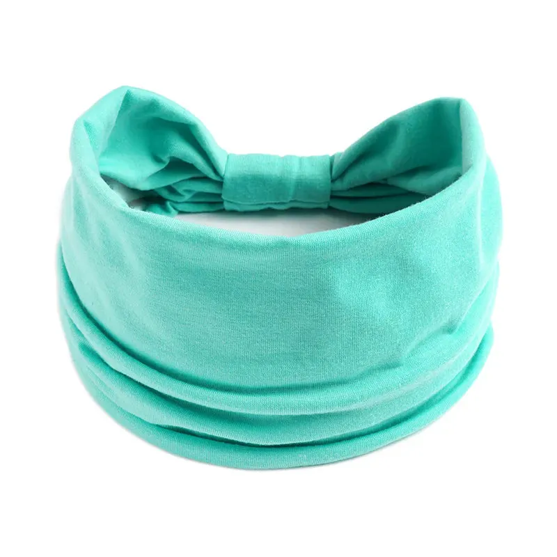 New Boho Solid Color Wide Headbands