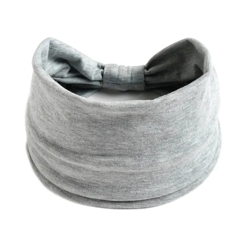New Boho Solid Color Wide Headbands