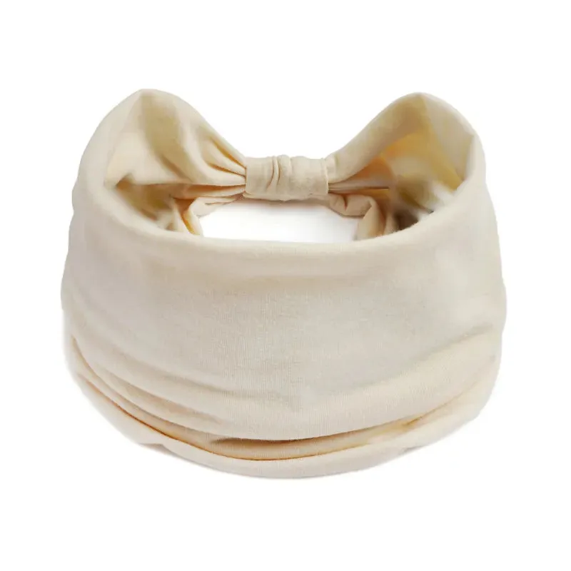 New Boho Solid Color Wide Headbands