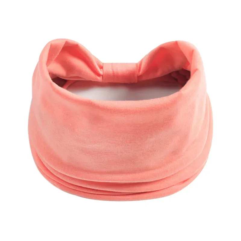 New Boho Solid Color Wide Headbands