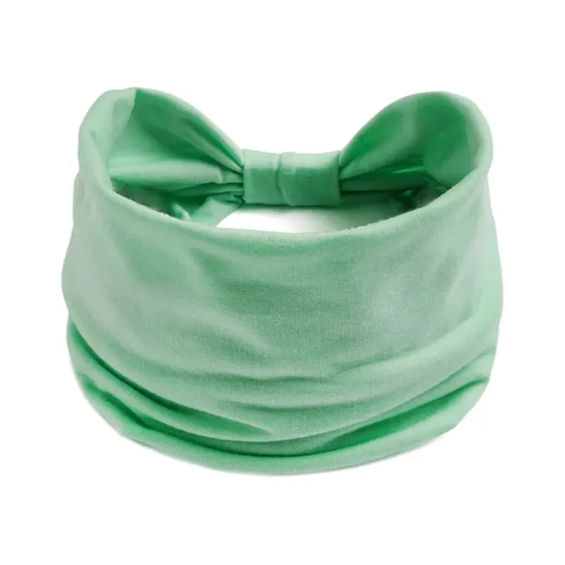 New Boho Solid Color Wide Headbands